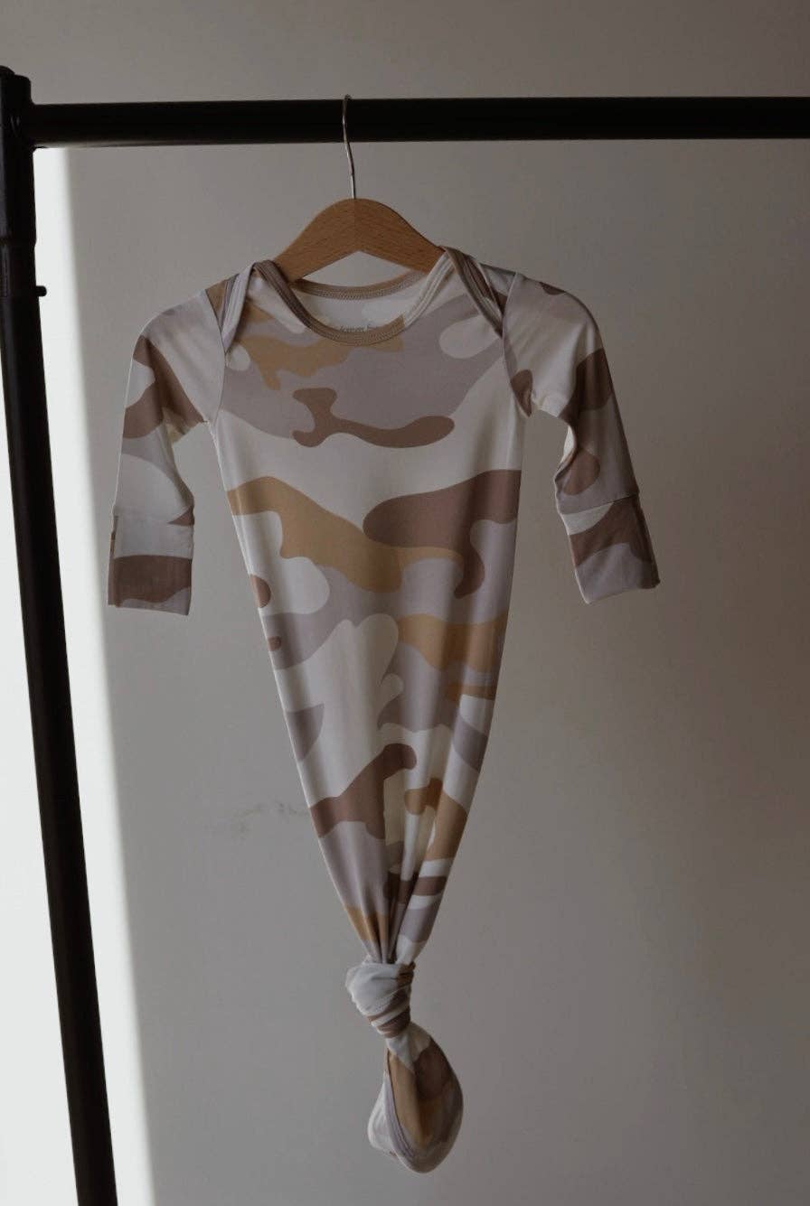 Bamboo Knotted Gown | Camo 2.0