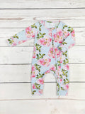 Pre Order - Baby Girl Flower Zippy Sleeper