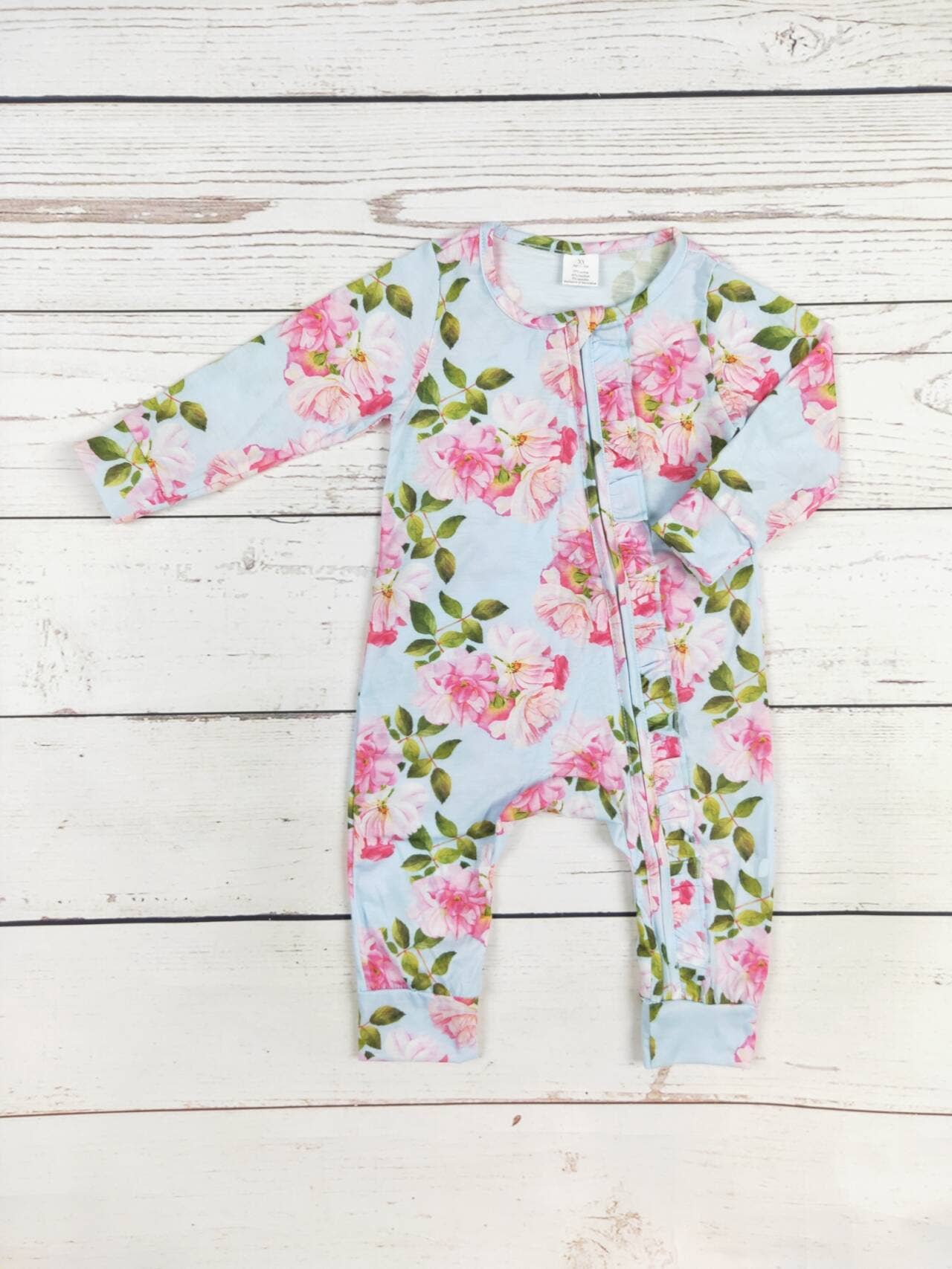 Pre Order - Baby Girl Flower Zippy Sleeper