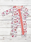 Pre- Order Bow Print Baby Zippy Sleeper