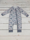 Pre- Order Baby Kids Camouflage Print Zip Romper