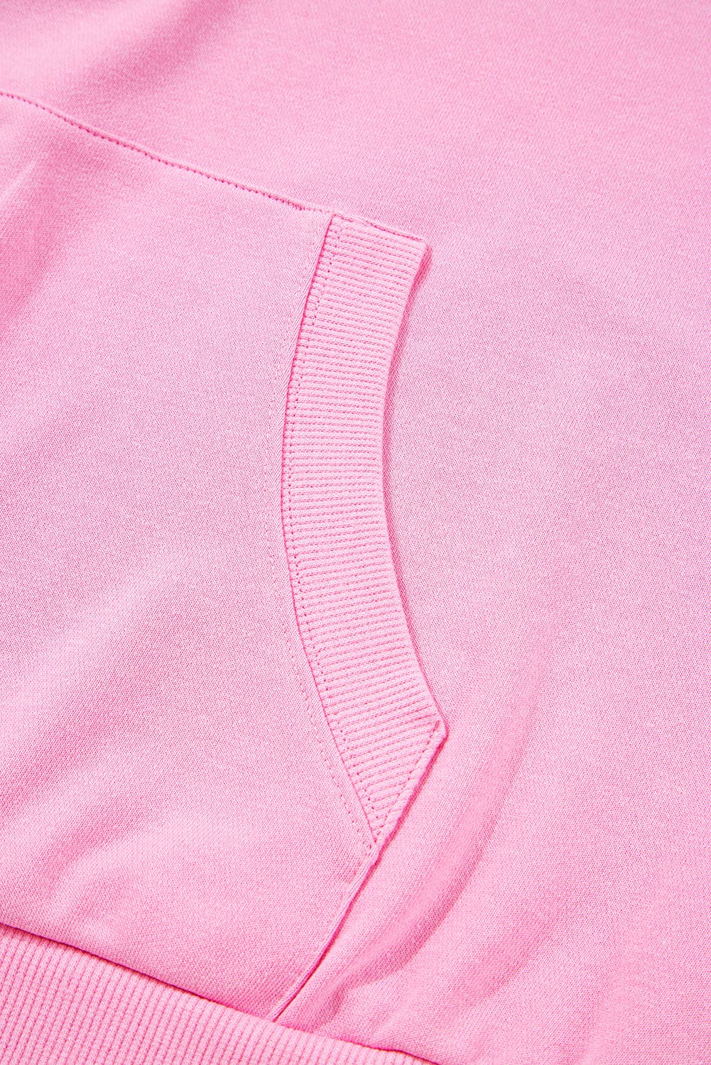 Bonbon Checkered Patchwork Half Zip Hoodie with Pocke